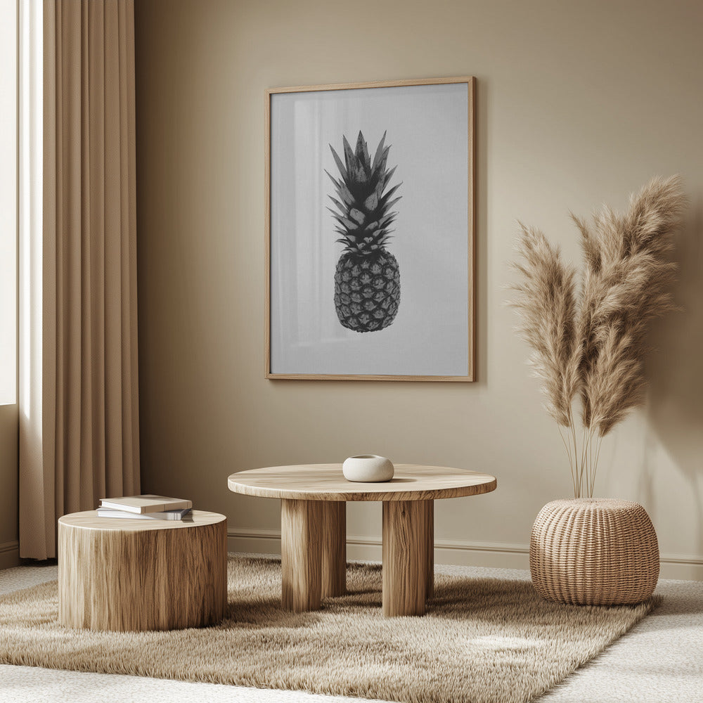 Ananas mustavalkoinen | Julisteet - Taidevedokset