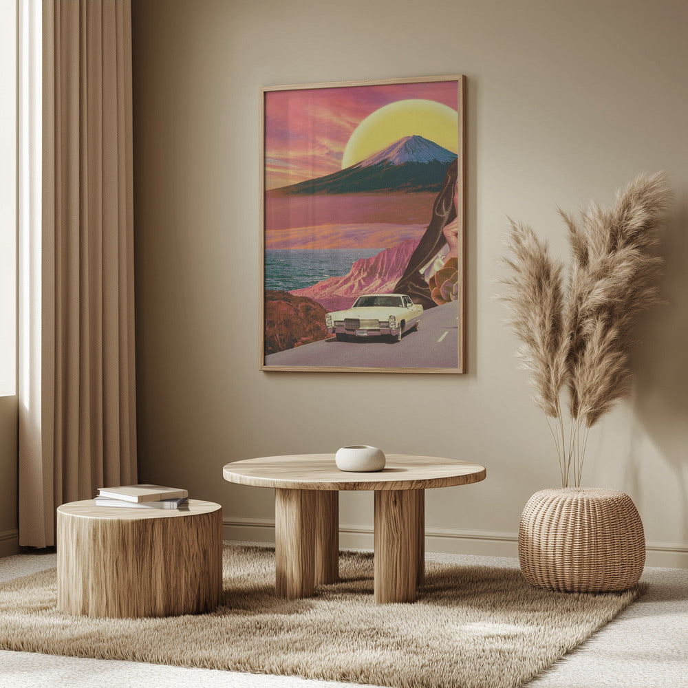 Retro-Landschaftscollage | Poster