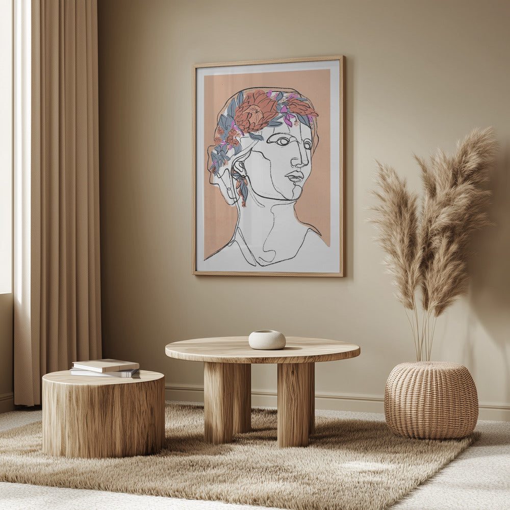 Blumensilhouette | Poster