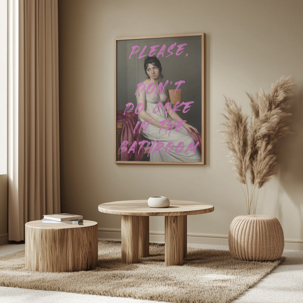 Bitte nimm kein Cola im Badezimmer | Poster