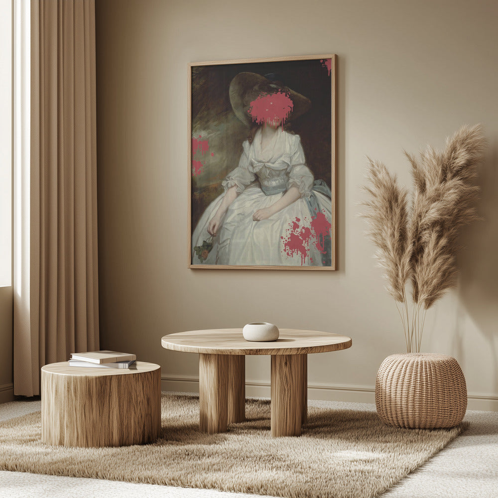 Renaissance Red Splash - Veränderte Kunst | Poster