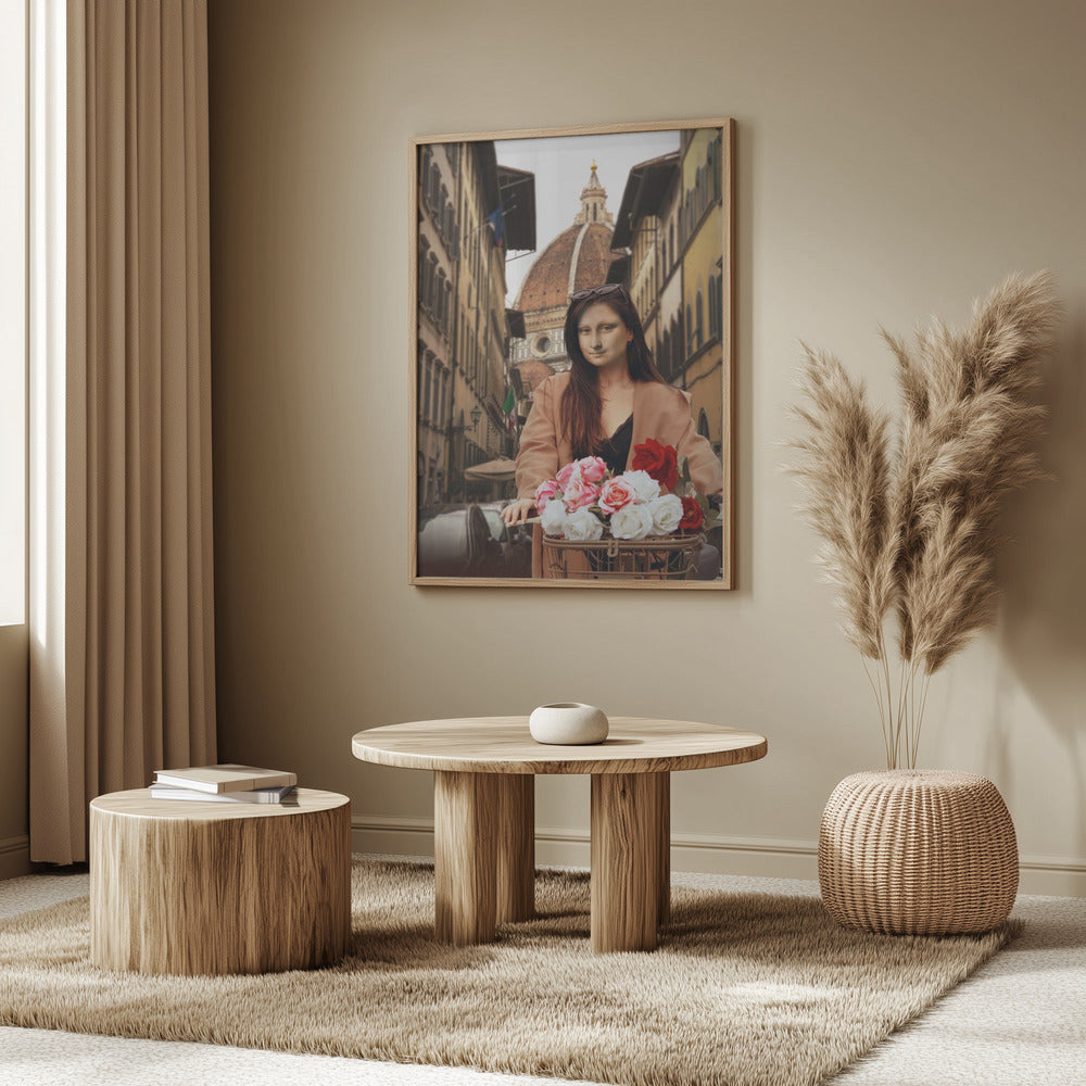 Mona über Florenz | Poster - Kunstdruck