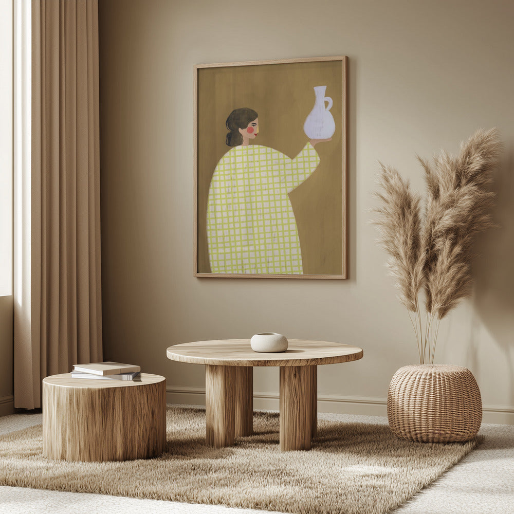 Die Frau mit der Vase | Poster
