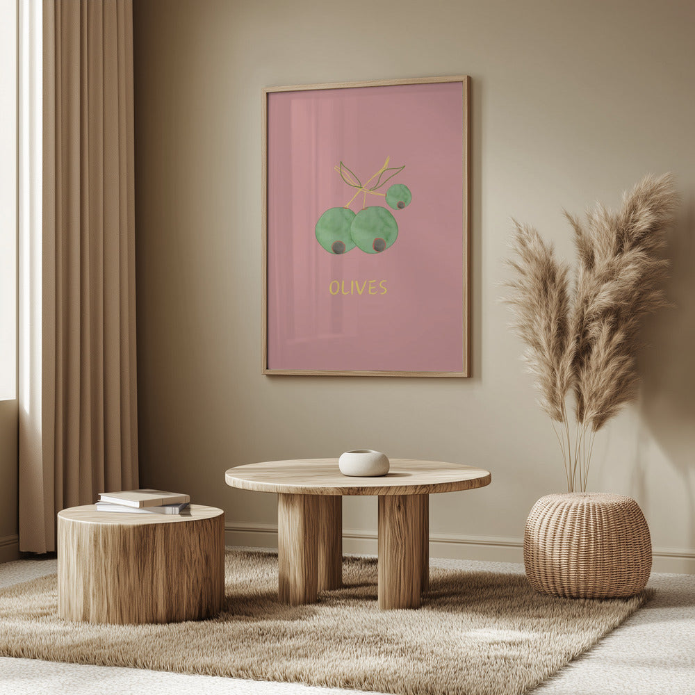 Oliven in Pink | Poster