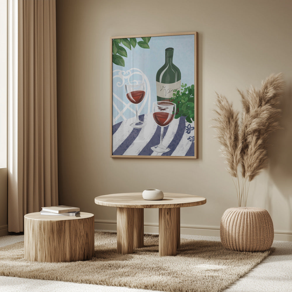 Rotwein unterm Baum | Poster