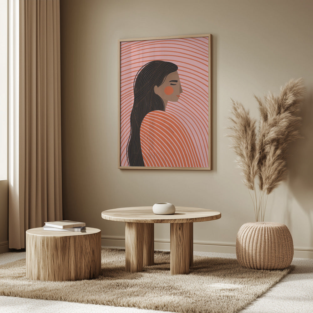 Die Frau mit den Linien | Poster