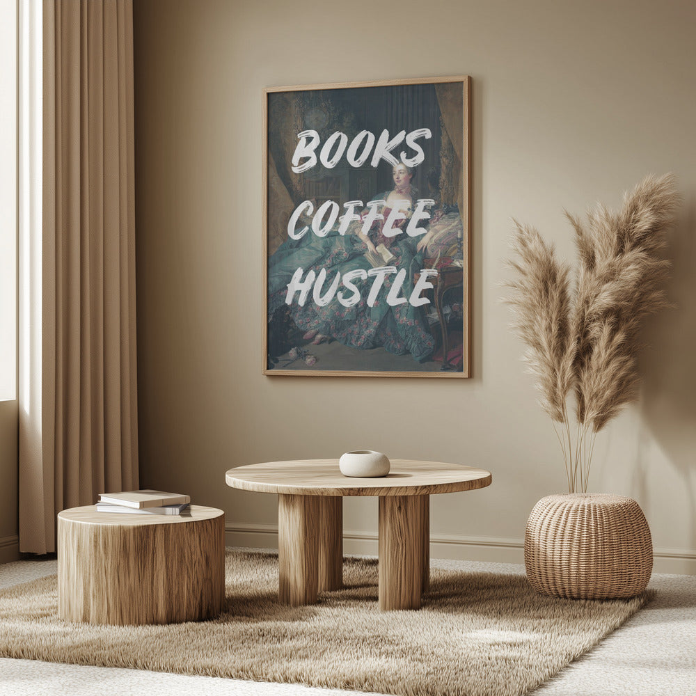 Bookscoffeewhite Ratioiso | Poster