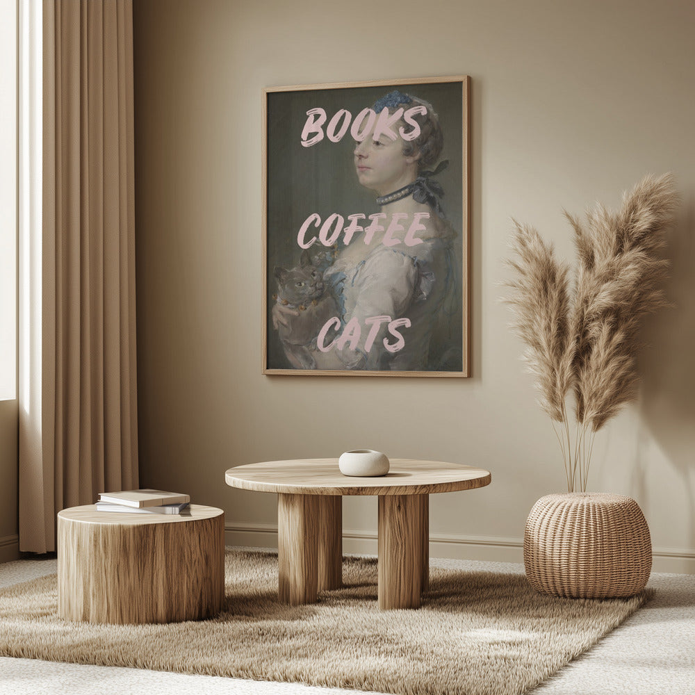 Bookscoffeecats Ratioiso | Poster