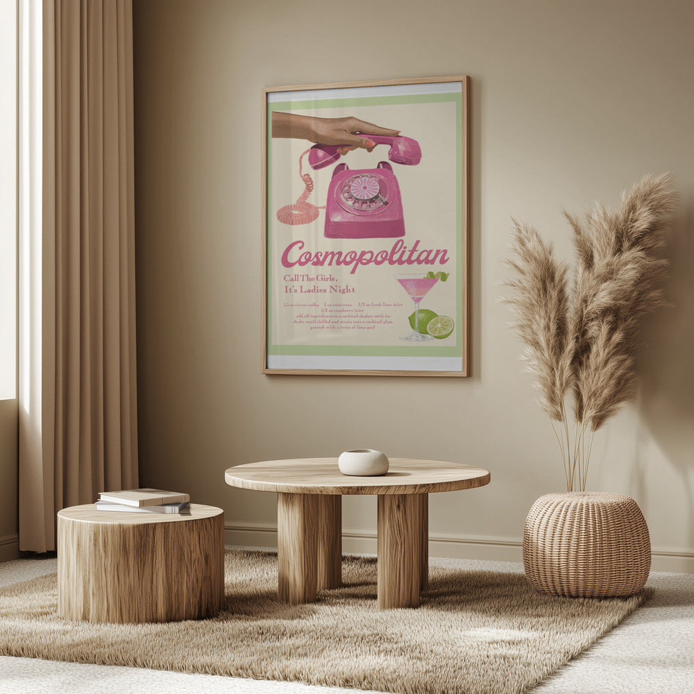 JLR Cocktails Cosmopolitan | Poster