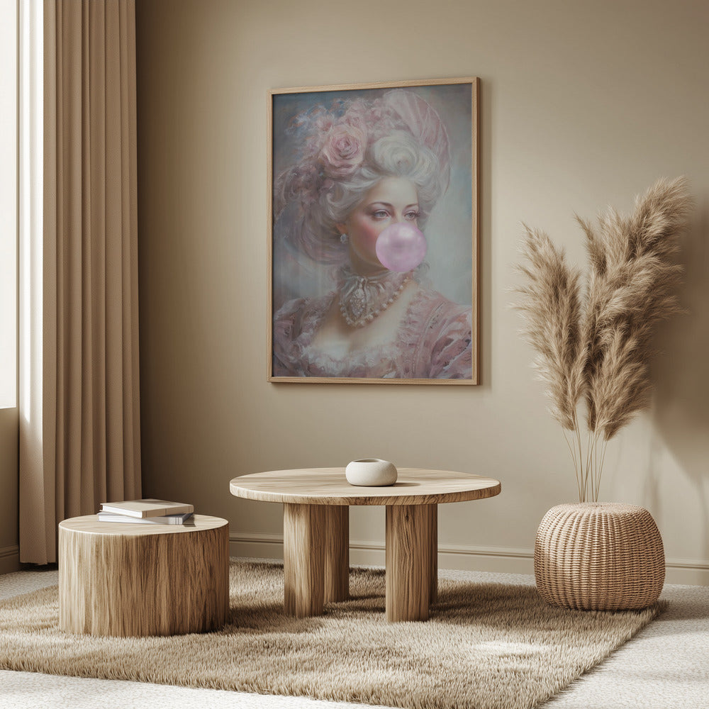 Pastel Marie Antoinette Bubble-Gum | Poster