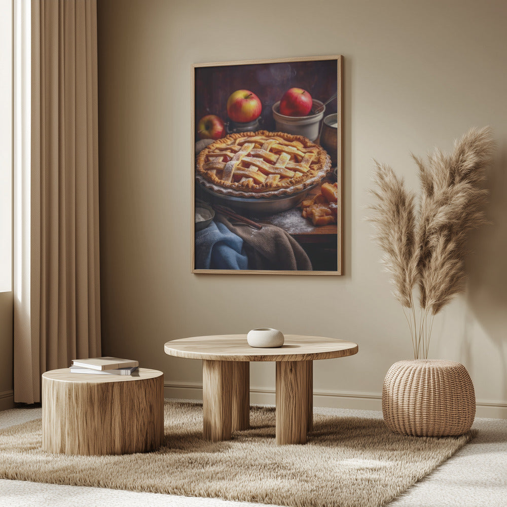 Äppelpajkaka Matfotografi | Poster