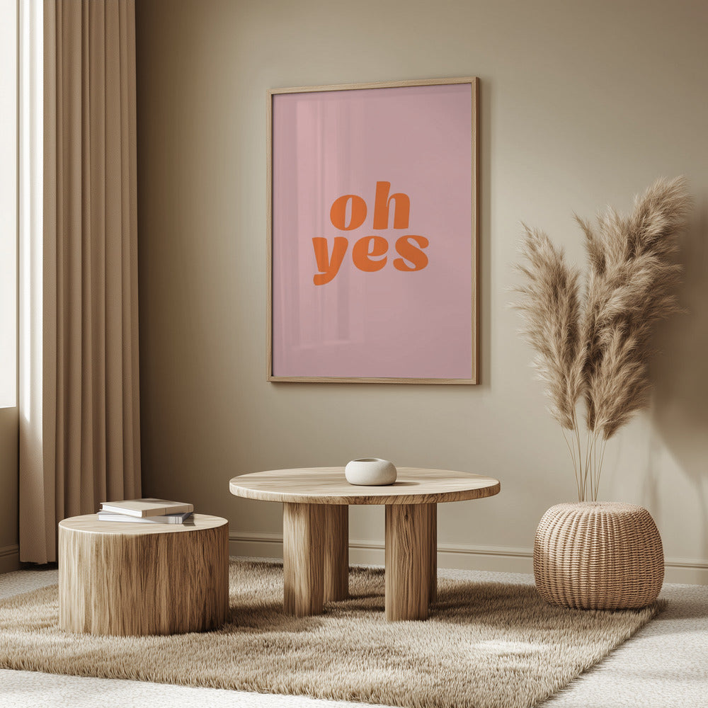 Oh ja | Poster - Kunstdruck
