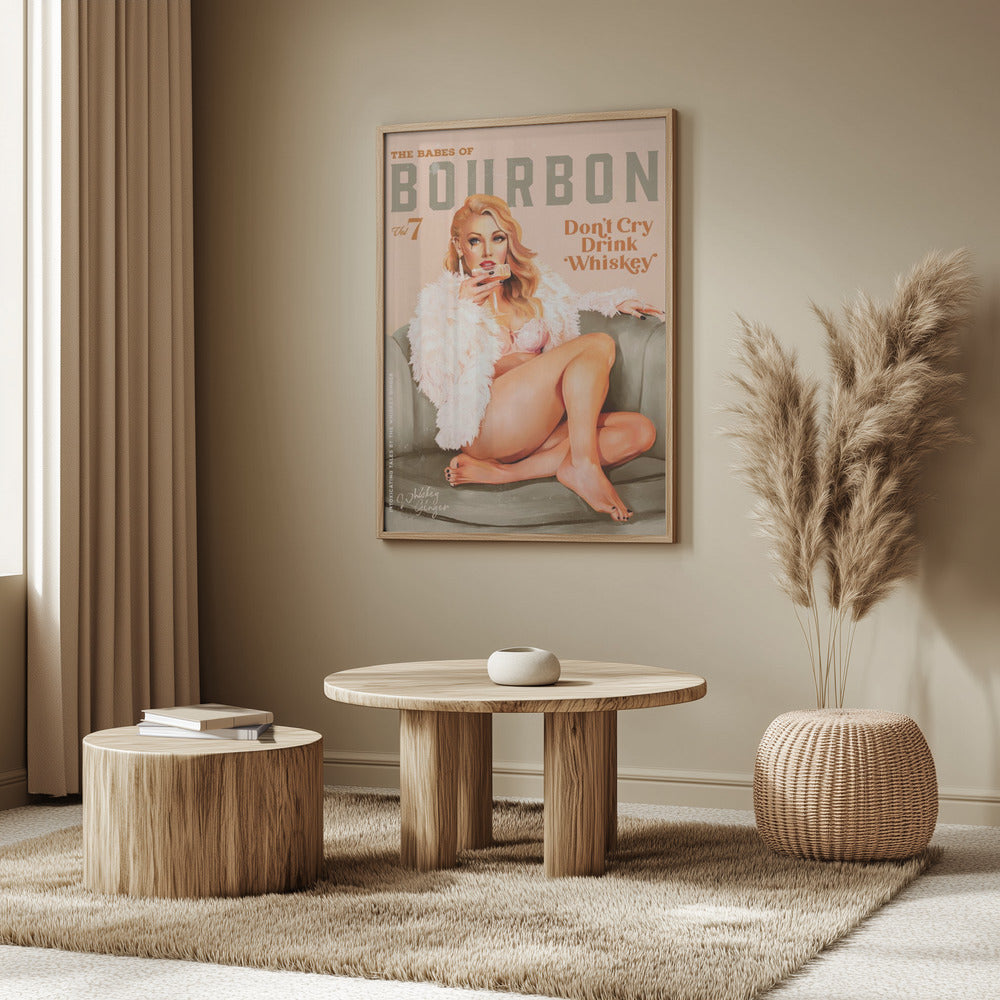 Babes of Bourbon Vol 7 Sexy Vintage Whiskey Pinup Girl | Poster