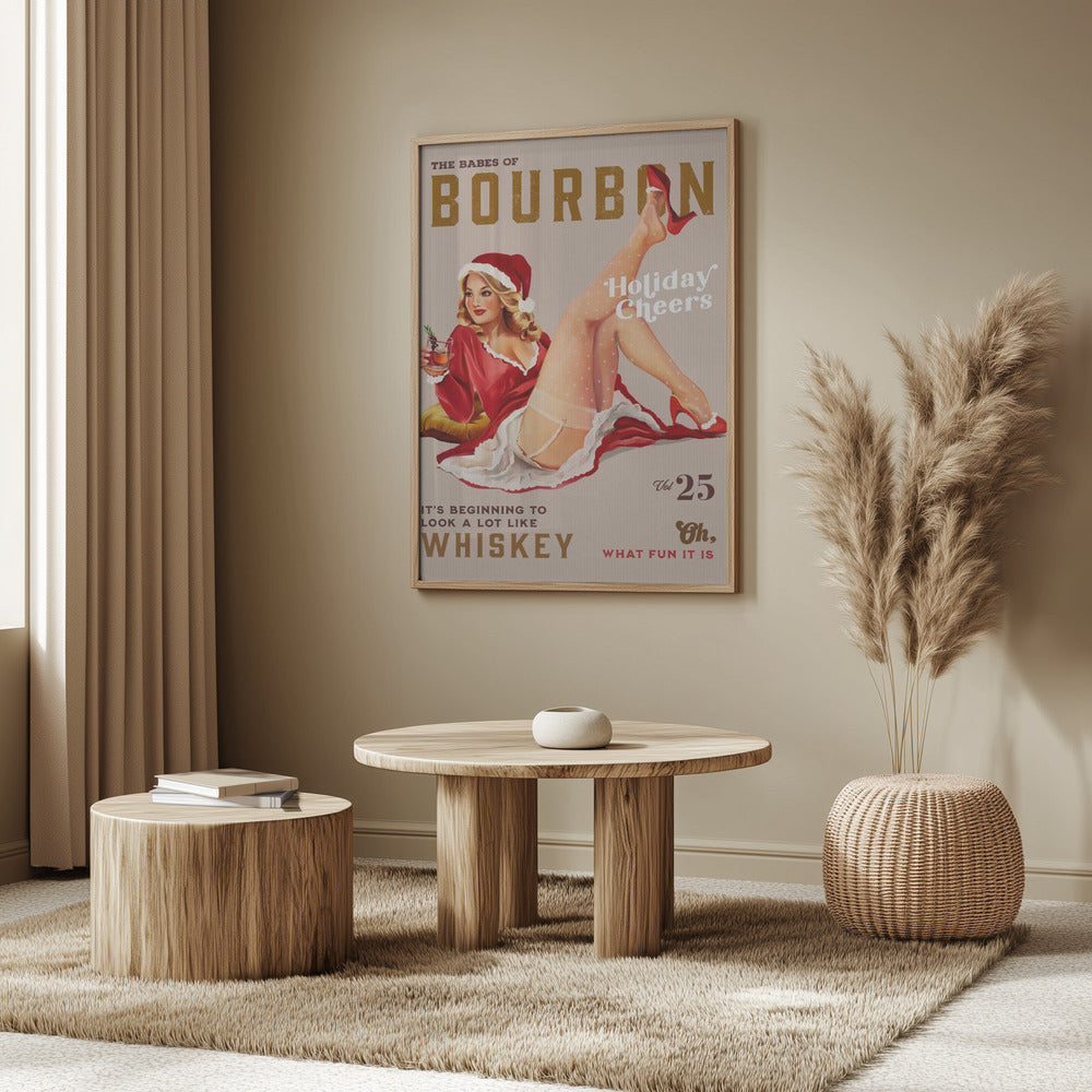 Babes of Bourbon Vol 25 Holiday Cheer Christmas Pinup | Poster