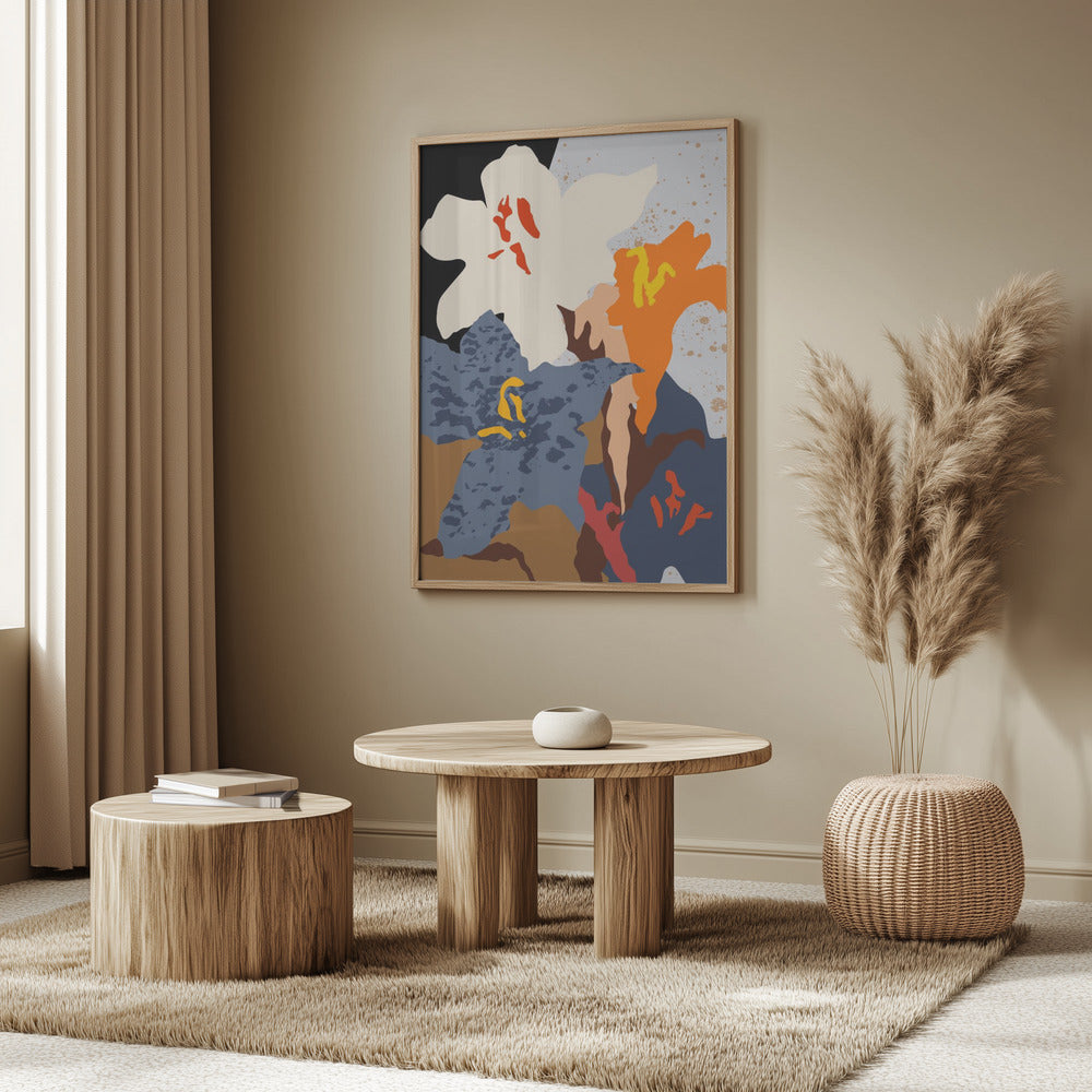 Abstract Lilies Close Up | Poster