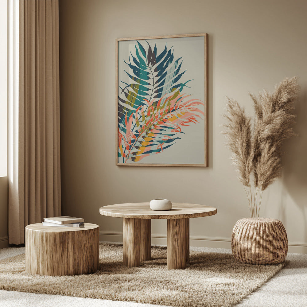 Colorful Palm Leaves | Poster