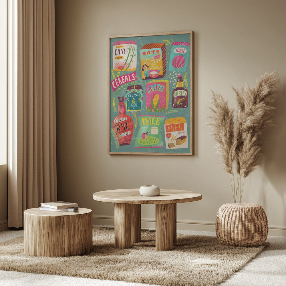 Buntes Müsli-Diagramm | Poster