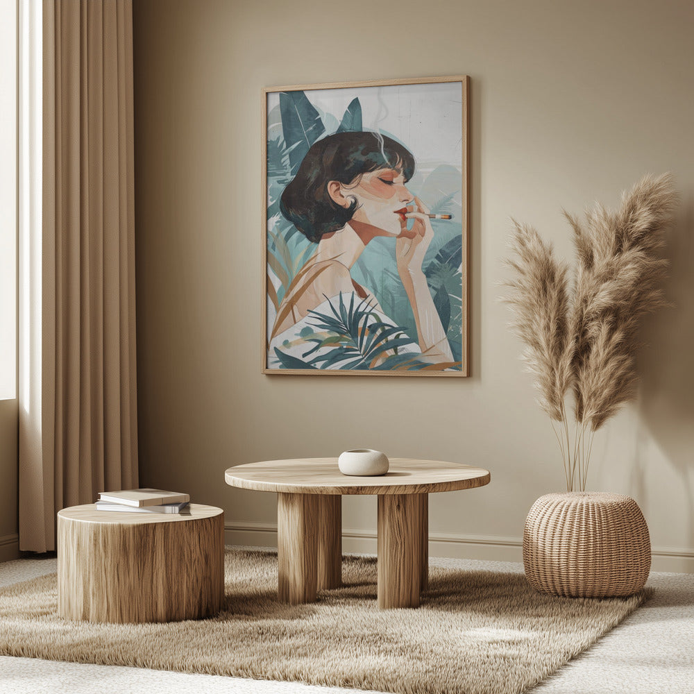 Rauchende Frau | Poster