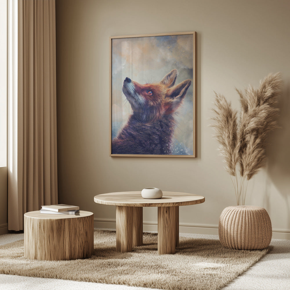 Tierfuchs Aquarell Tierkunst | Poster