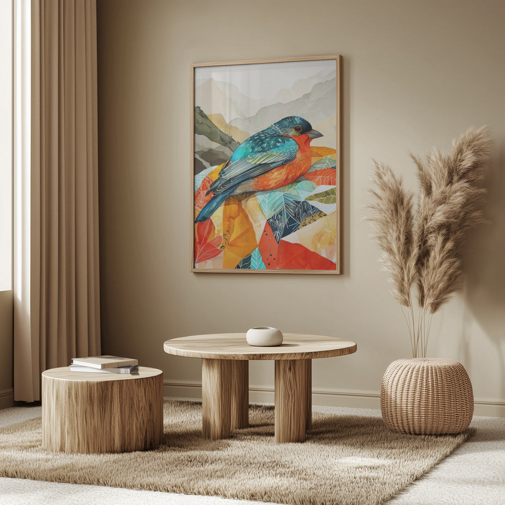 Vogel Aquarell Tier Kunst | Poster