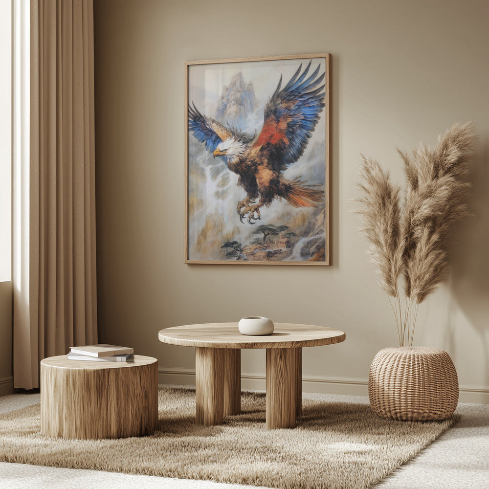 Adler Vogel Aquarell Tier Kunst | Poster