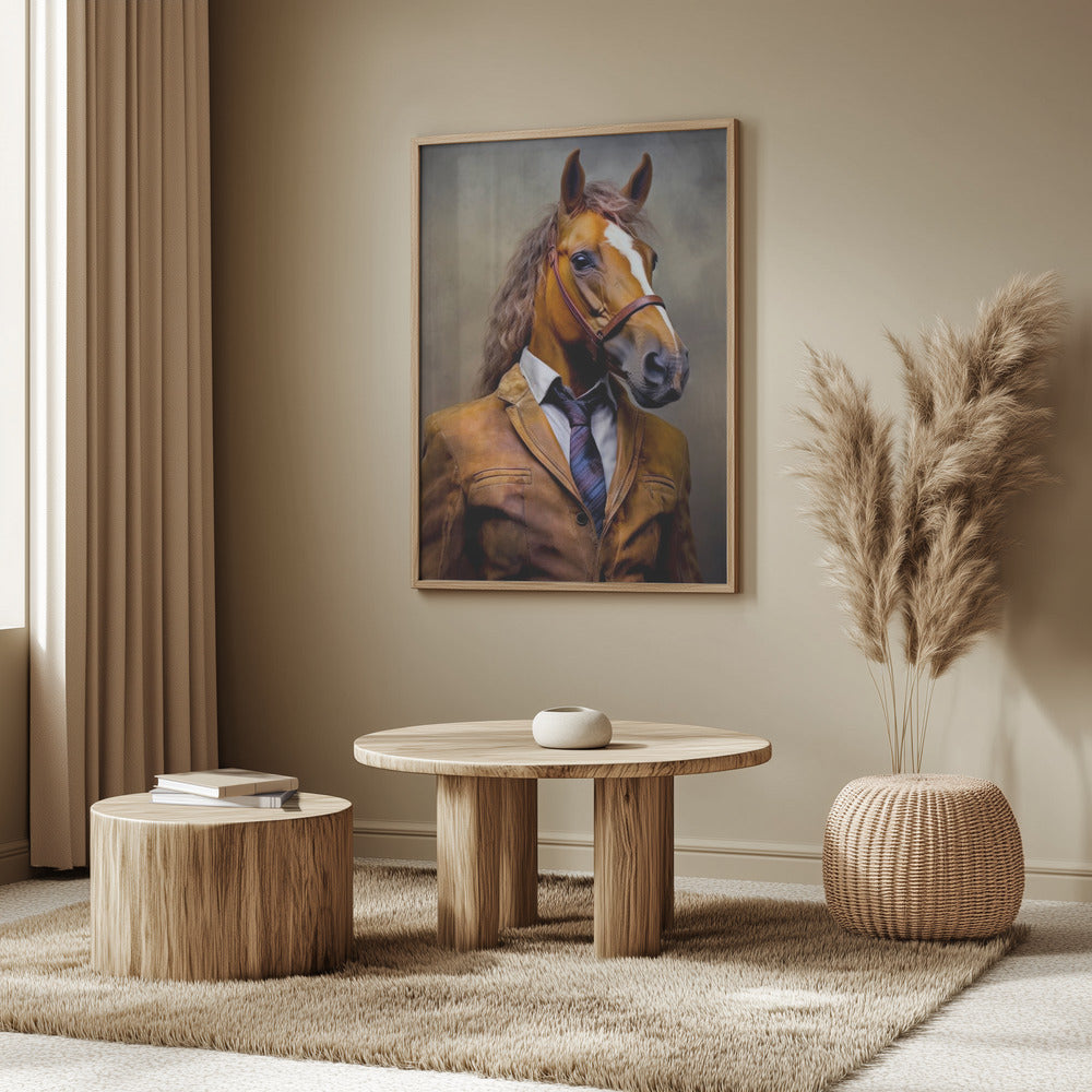 Elegantes Pferdetierkunst-Poster