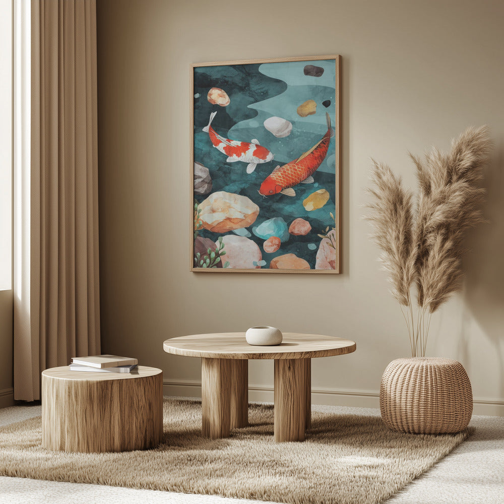 Fisch Aquarell Tier Kunst | Poster