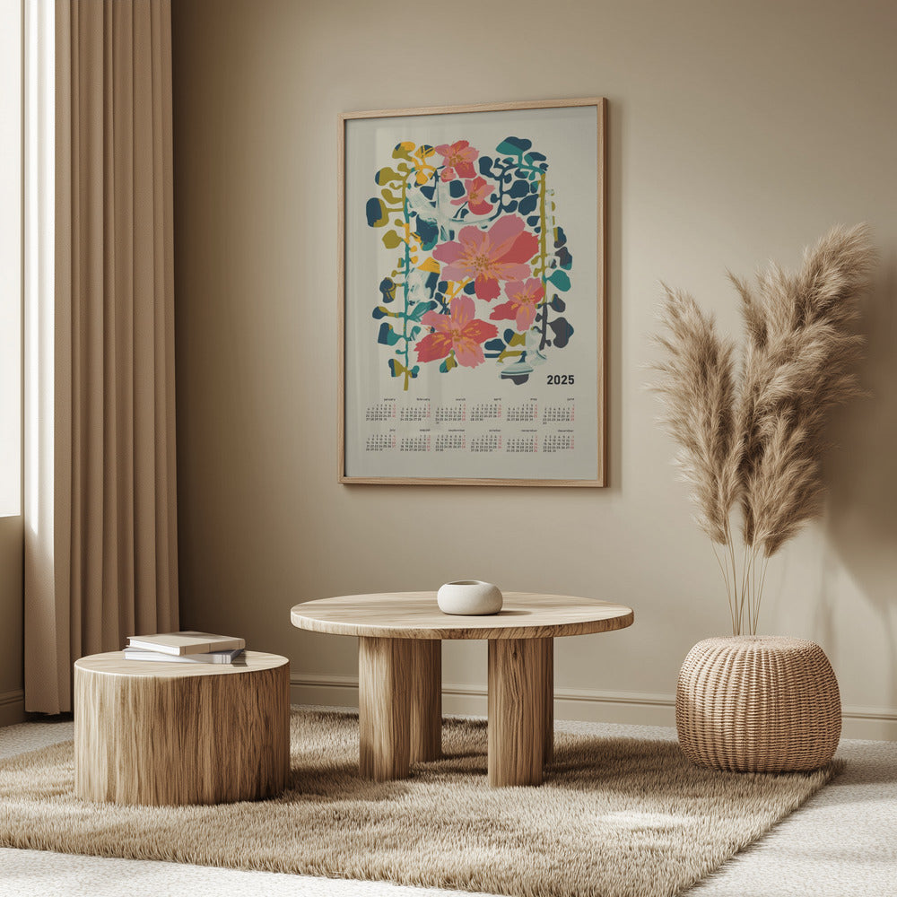 Kalender 2025 bunte Orchidee | Poster