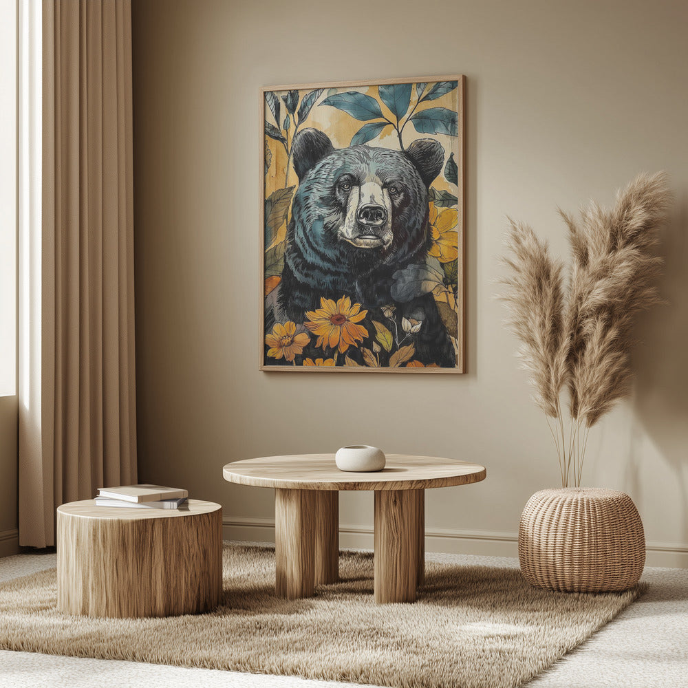 Tierbär Aquarell Tierkunst 7 | Poster