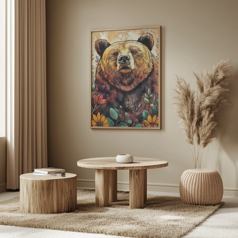 Animal Bear Watercolor Animal Art 5 | Poster