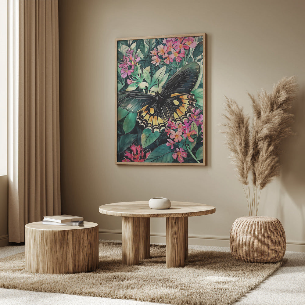 Schmetterling Aquarell Tierkunst 2 | Poster