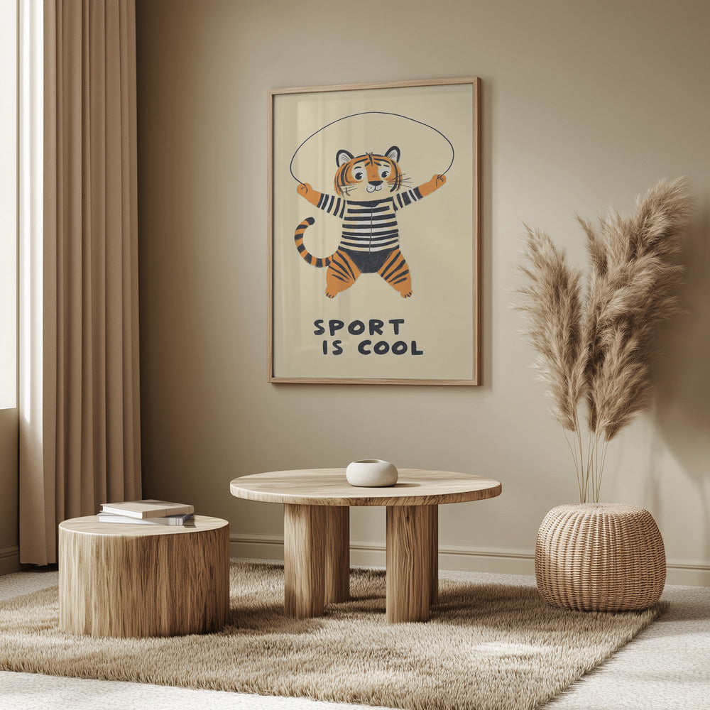 Springender Tiger-Spaß | Poster