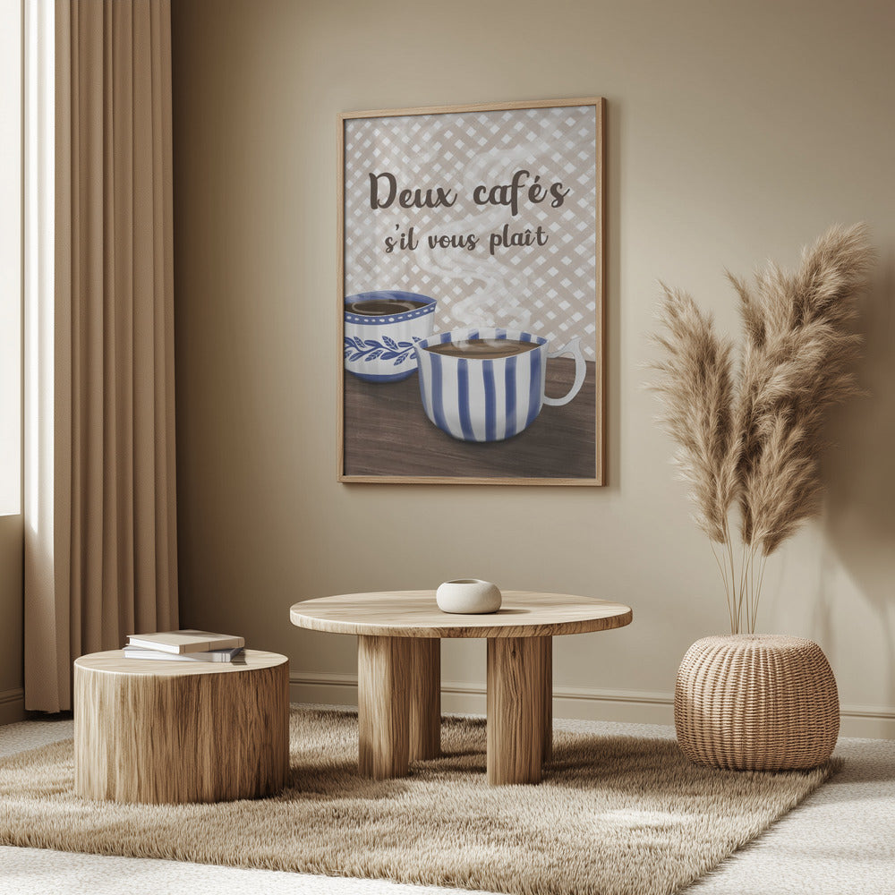Zwei Kaffee bitte | Poster