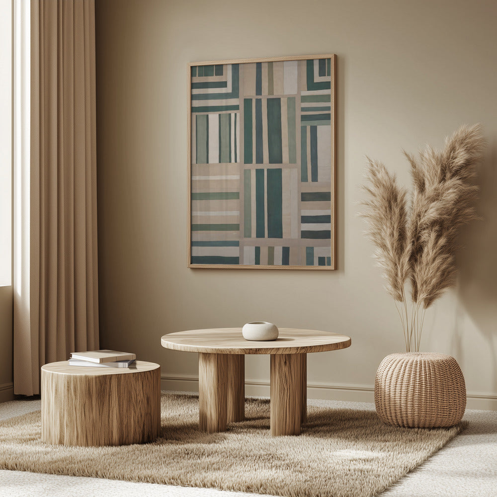 Geometrischer Wandteppich | Poster