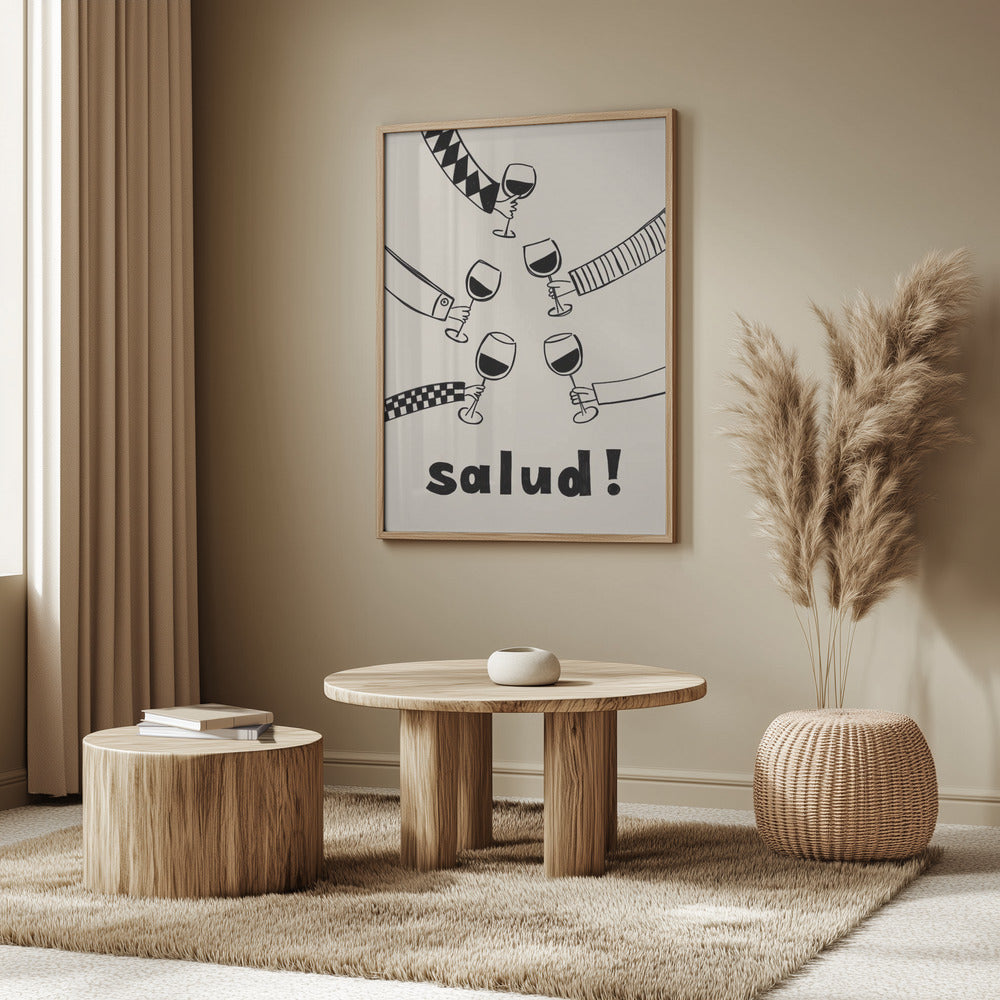 Pictufy Festive Salud Red A2 | Poster