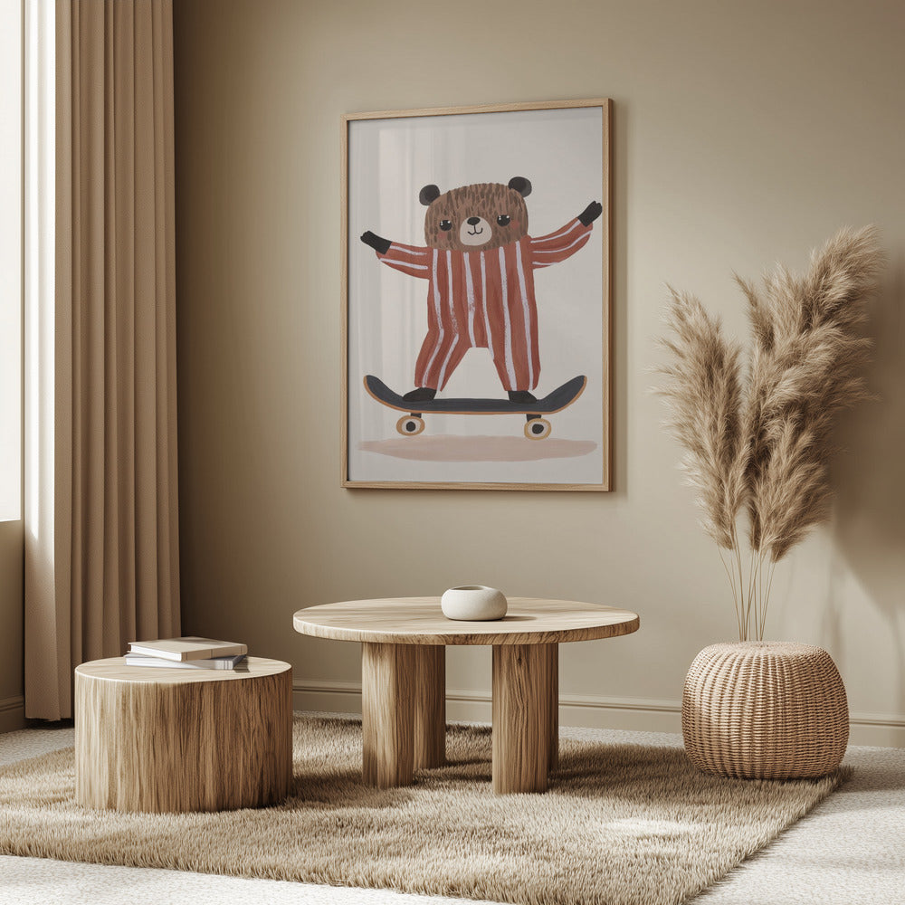 Skaterbär Freude | Poster