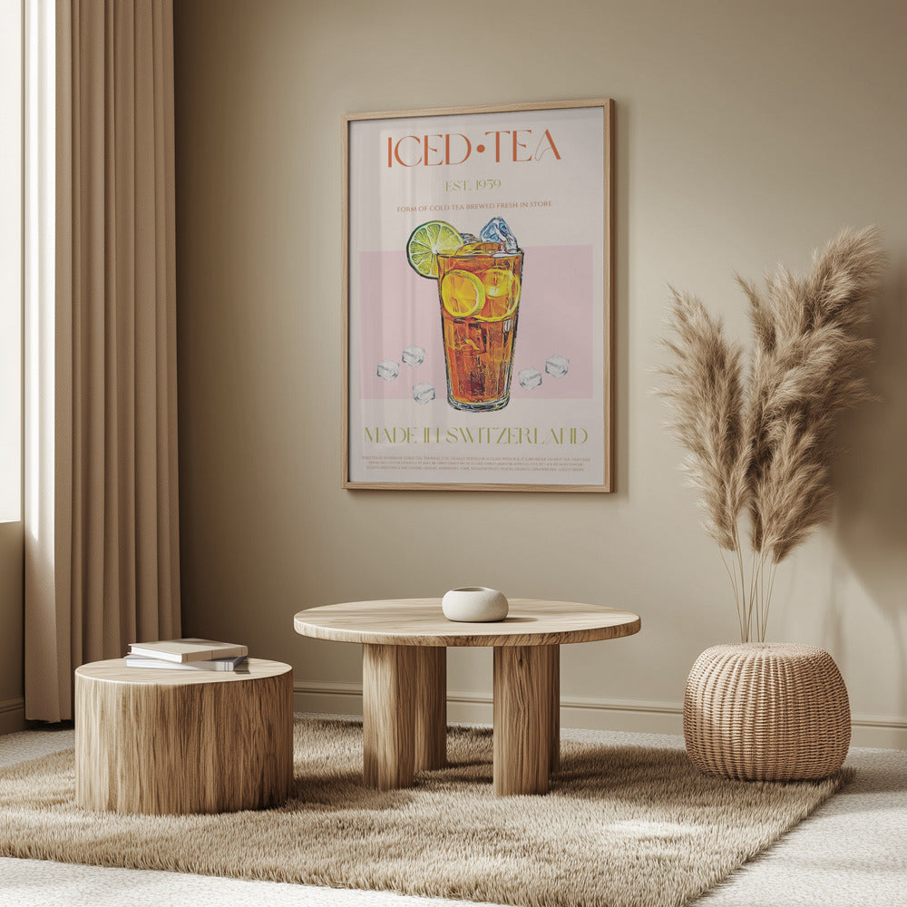 Refreshing Glass of Iced Tea | Poster