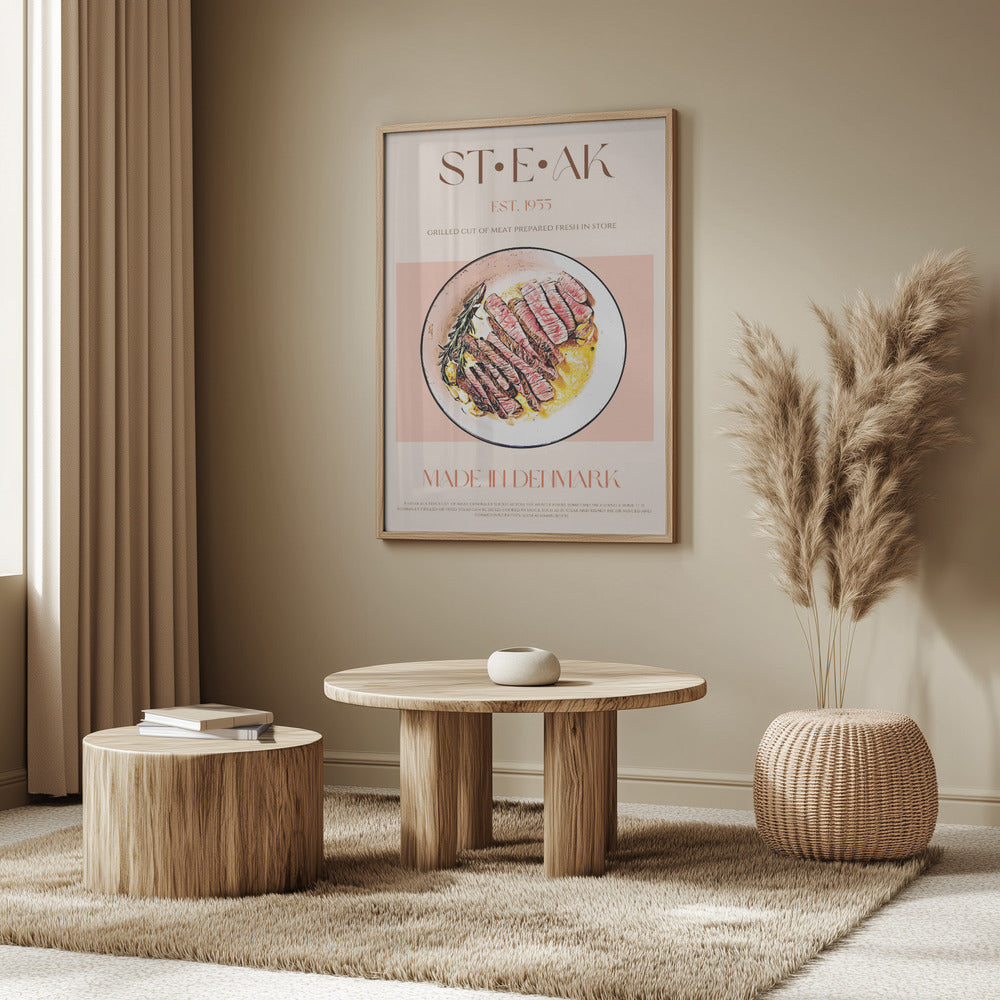 Gegrilltes Fleischgericht mit Rosmarin | Poster