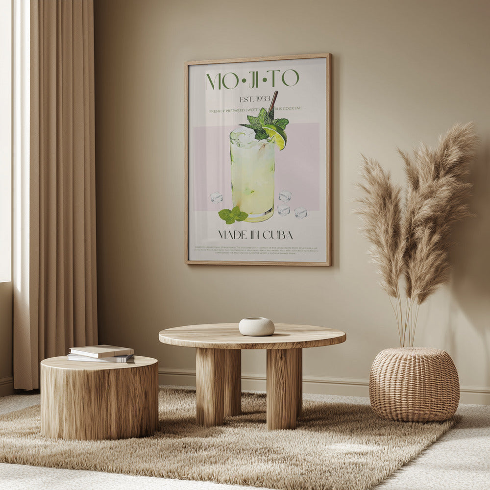Mojito Print Cocktail | Poster