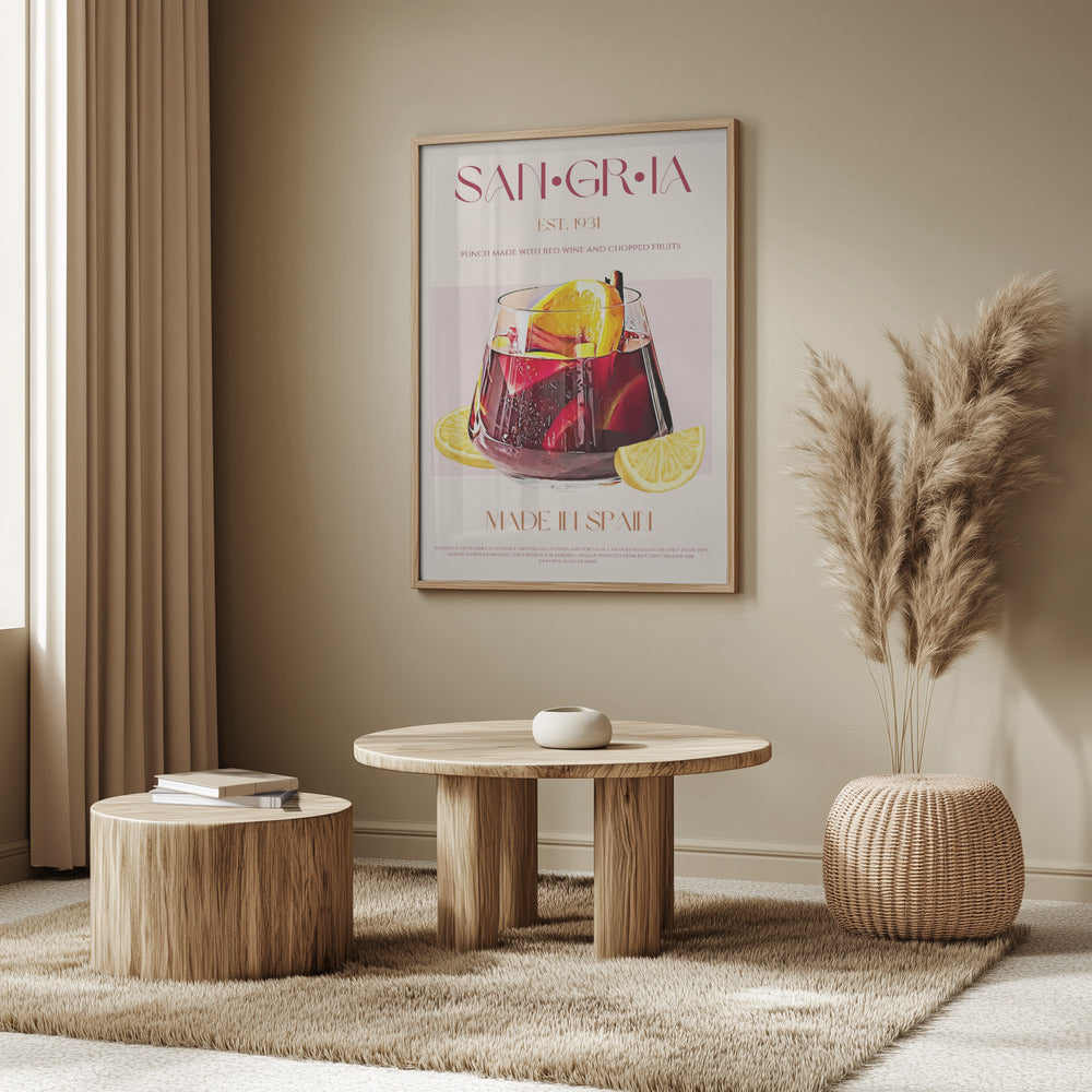 A Glass Filled With Red Wine | Poster