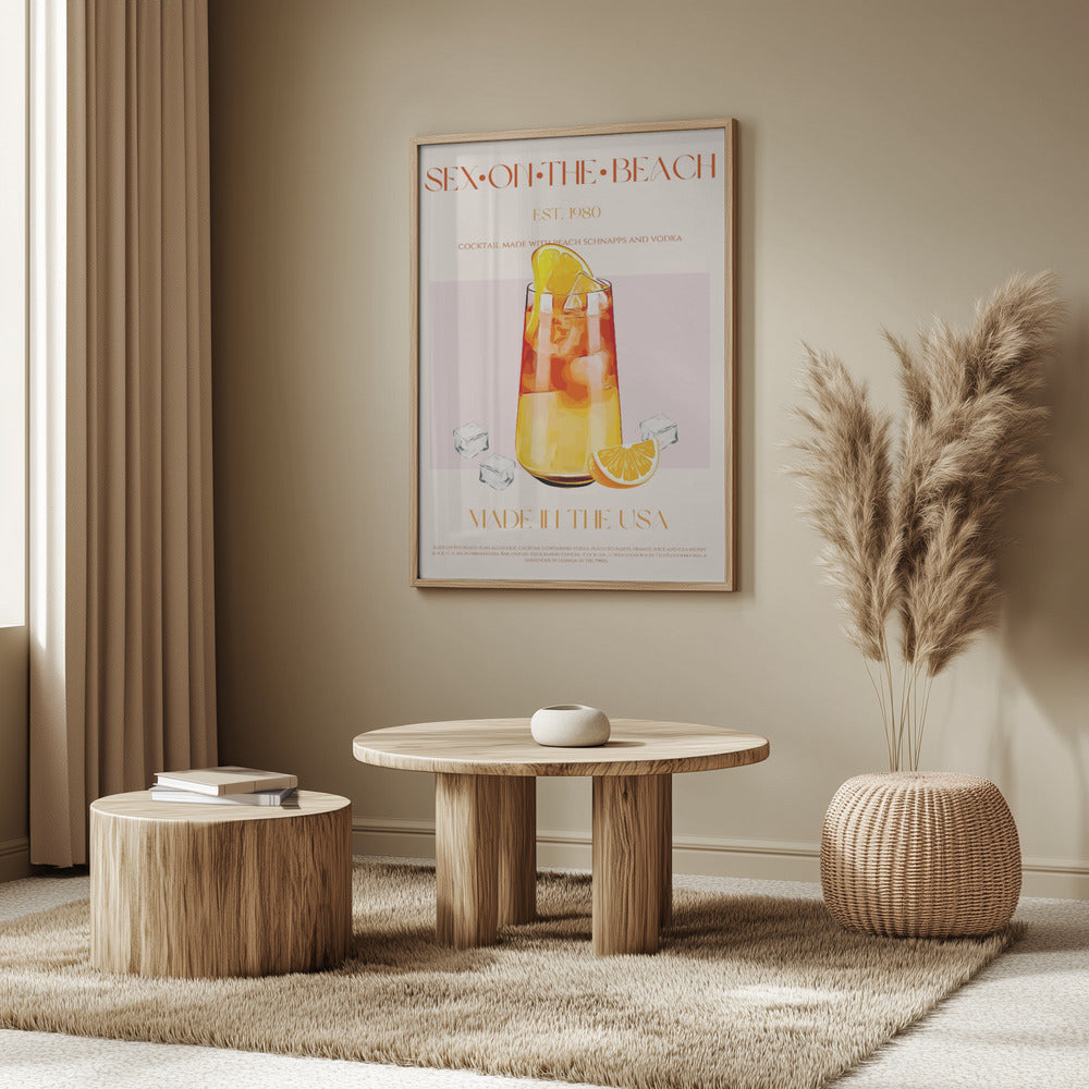 Tropical Sunset Sip | Poster