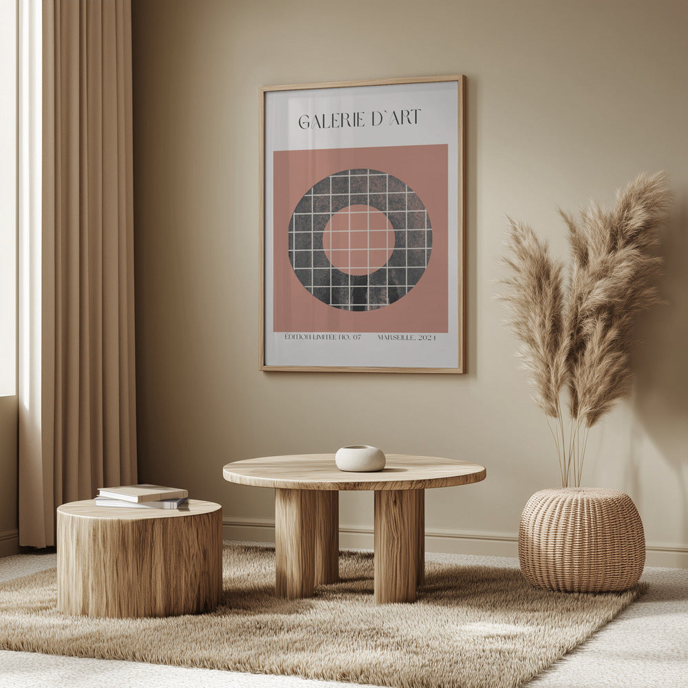Circular Grid Harmony | Poster
