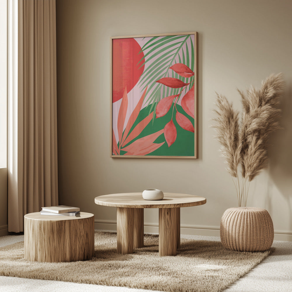 Abstract Art Tropical Garden | Poster