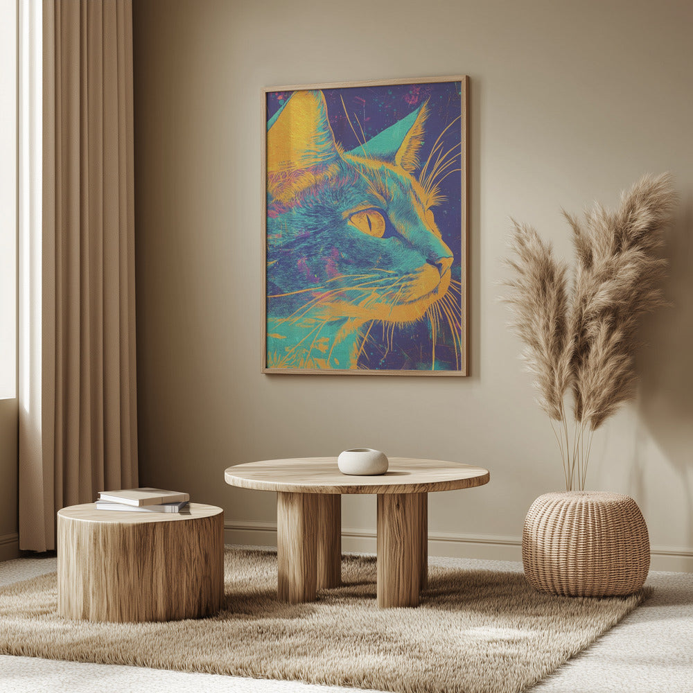 Blaue Katze | Poster