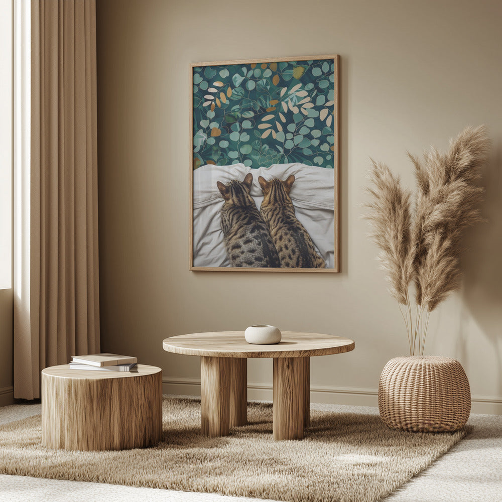 Zwei Katzen | Poster