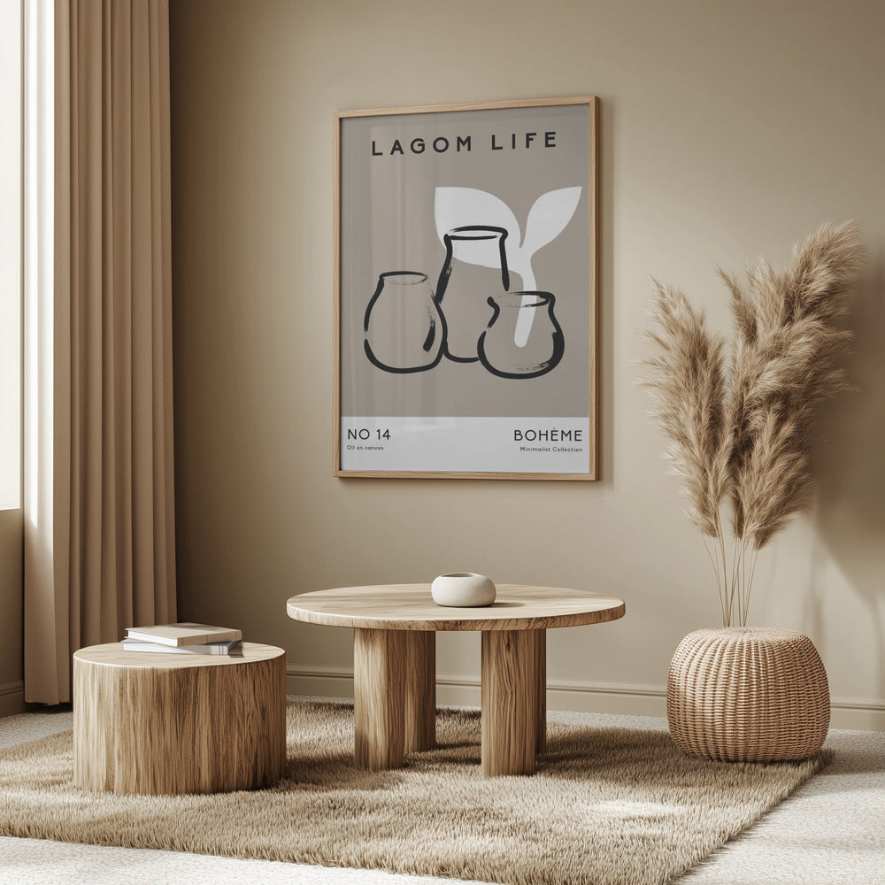 Vases and Leaf | Poster