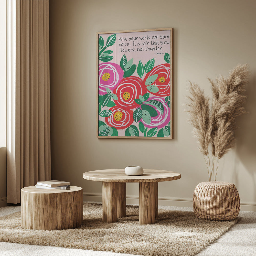 Erhebe deine Worte | Poster - Kunstdruck