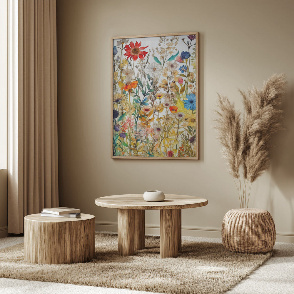Vibrant Colorful Wildflowers | Poster