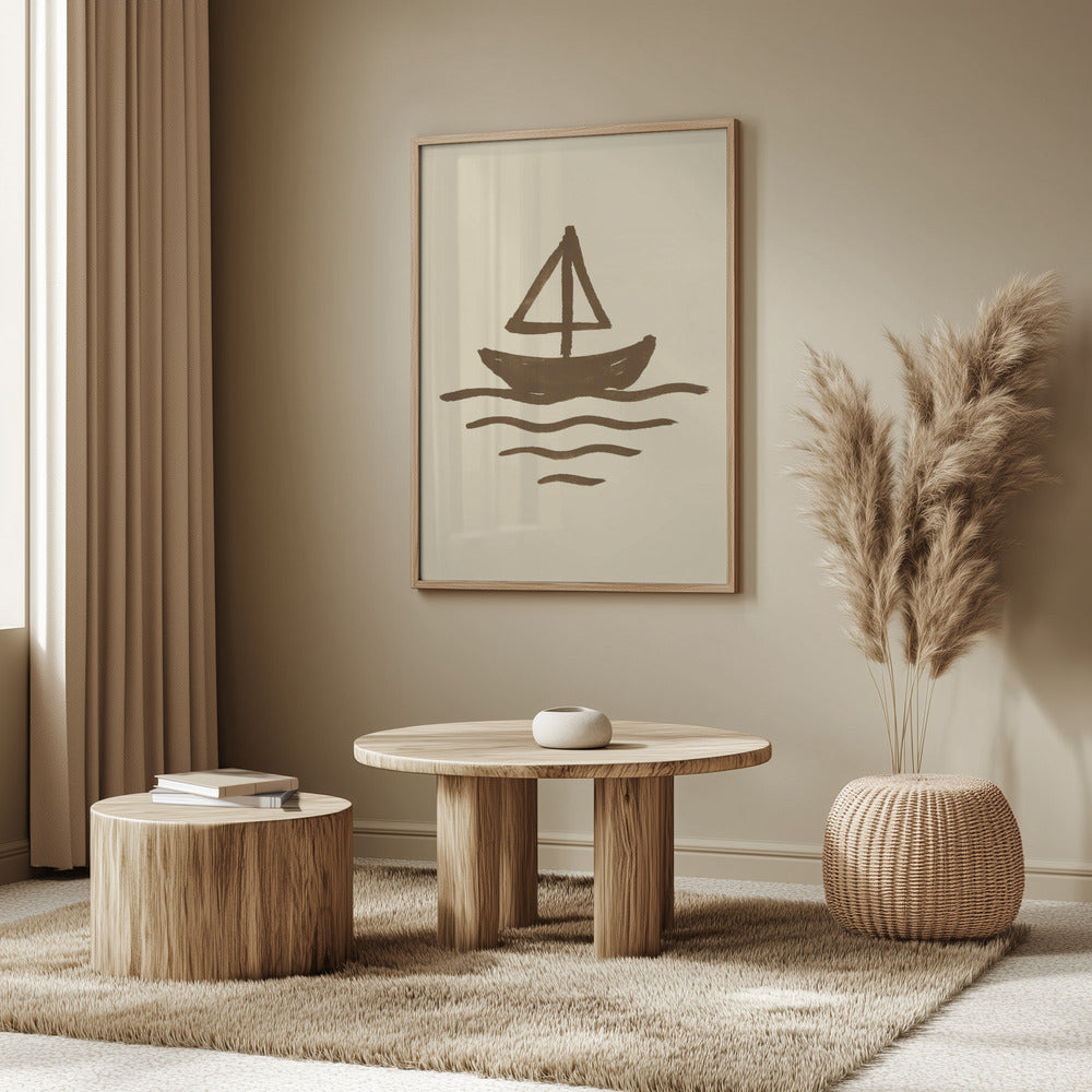 Simplistic Sailboat | Poster
