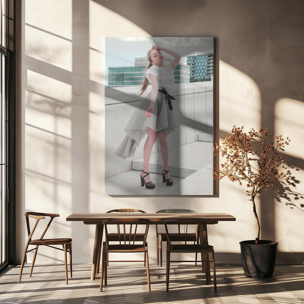 Kattotyylinen tunnelma. Canvastaulut